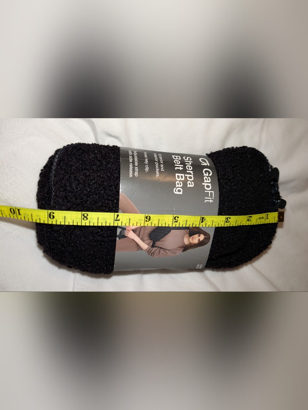 GAP Sherpa Belt Bag Black NIP - Picture 7 of 8